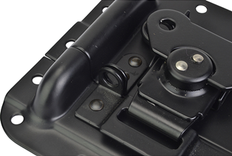 Black Surface Mount Butterfly Catch Latch- Steel For Flight Cases
